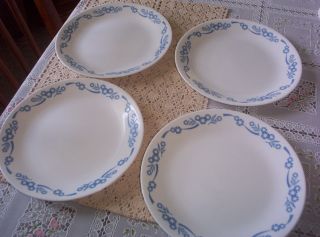 Corelle Cornflower Pattern 8 - 1/2 Inch Luncheon Plates