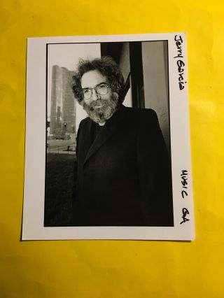 Jerry Garcia Press Photo 8x10”,  Photo: Anne Fishbein.