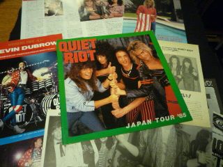 Quiet Riot 1985 Japan Tour Book Concert Program &clippings G0525