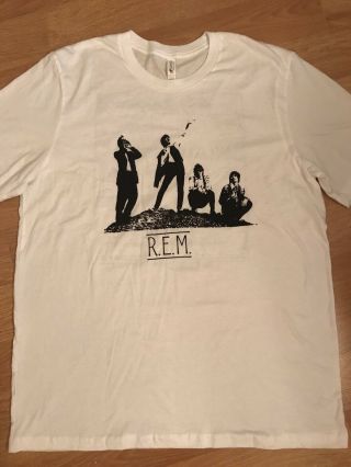 R.  E.  M.  Fables Reconstruction Tour 1985 2 Sided T - Shirt Size Xl Nwot