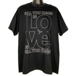 Beatles All You Need Is Love Is All You Need T - Shirt Size Xl