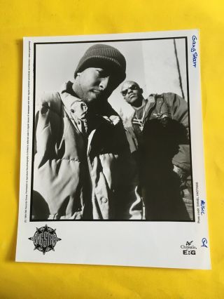 Gang Starr Press Photo 8x10”,  Mc Guru,  Dj Premier,  Chrysalis 1994.