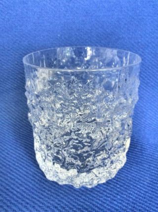 Whitefriars Juice Whiskey Crystal Tumbler Glass Beaker Geoffrey Baxter Glacier