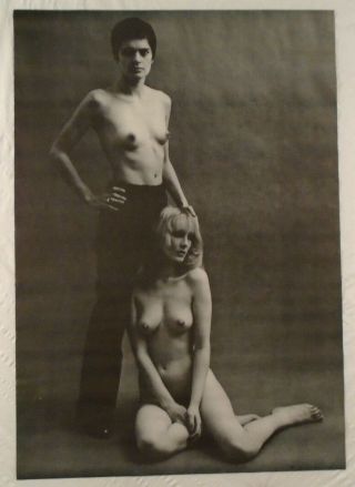 Les Girls 1969 Personality Poster York City Two Topless Lesbian Bare Breasts