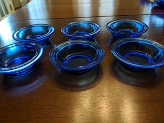 Moderntone Cobalt Blue 5 " Berry Bowls,  Set Of 6 -