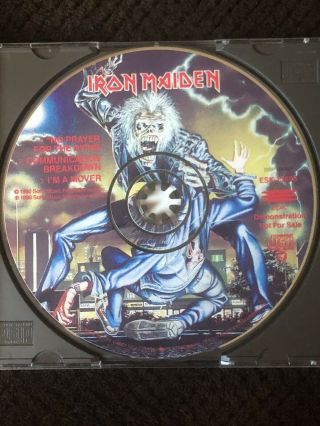 Iron Maiden No Prayer For The Dying Us Promo Cd