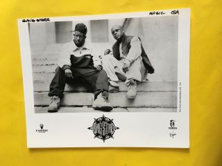Gang Starr Press Photo 8x10”,  Mc Guru,  Dj Premier,  Virgin Records 1997.