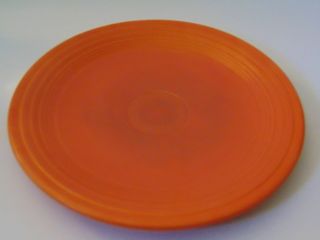 Old Vtg 1936 Red Orange Radioactive Fiesta Luncheon Plate Geiger Counter Reading