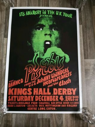 Sex Pistols - Anarchy In The Uk Tour - 1980s Reprint Poster