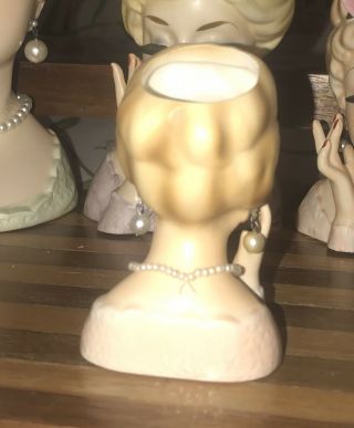 Vintage Lady Head Vase,  Inarco E - 193 3
