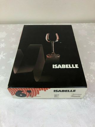 Isabelle Crystal Wine Glasses By Bohemia - Set Of 6