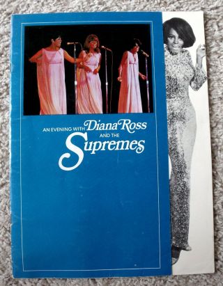 Vintage Evening With Diana Ross & The Supremes 1968 Motown Souvenir Tour Program