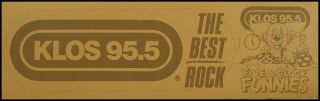 The Pretenders 80 ' s KLOS LA Radio Promo Rainbow Concert Bumper Stickers 2