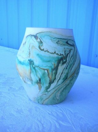 Nemadji Indian Pottery Native Clay Vase Swirled By American Natives