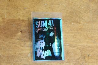 Sum 41 - Laminated Backstage Pass - - Postage -