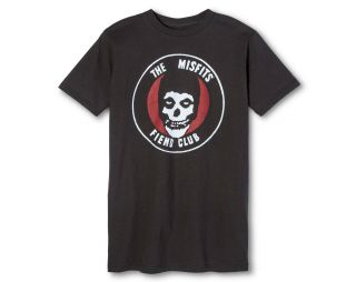 Misfits Fiend Club Tee Shirt Skull Large Soft Charcoal Black Danzig Samhain