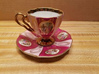 Vintage Royal Vienna Style Antique Tea Cup And Saucer Set 1275