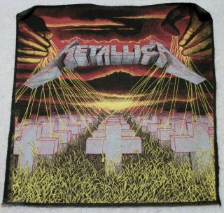 Vintage Metallica Master Of Puppets Back Patch 12x11 Inches