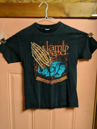 Lamb Of God World Tour 2008 Wrath Album Shirt Medium Front Back Dates