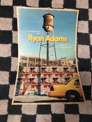 Ryan Adams - Live At Fingerprints 2/20/17 Concert Poster Press 11x17