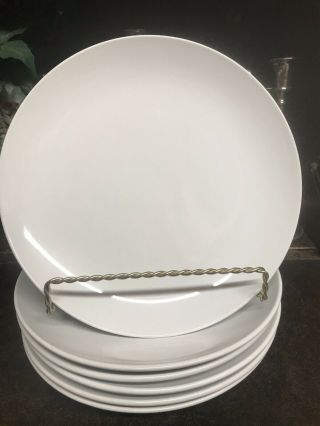 Set Of 6 Ikea Fargrik White 8 3/8” Dinner Plates 12011