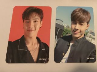 Monsta X Shownu The Connect World Tour Official Photocard A,  B Versions Set