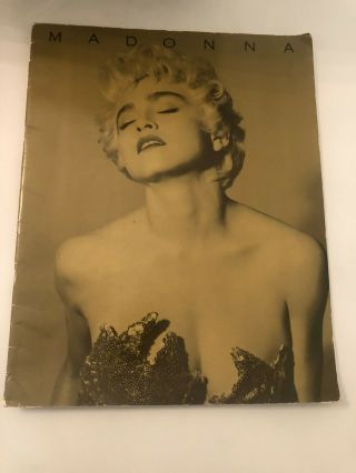 Madonna Concert Program Book World Tour 1987 Rare Who 