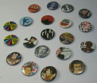Sex Pistols The Clash Jam Etc 20 X Vintage 1980s Badges Pins Buttons Punk