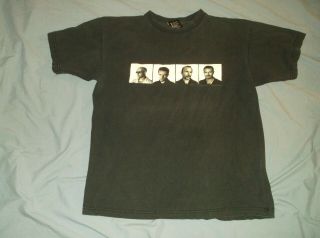 Vtg 90’s U2 Popmart Tour T - Shirt Lg Black Band Rock 1997