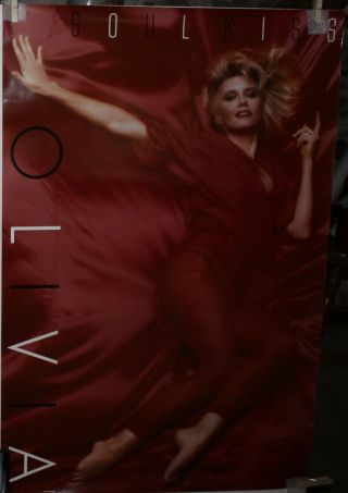 Olivia Newton - John Soul Kiss Us Promo Poster 24 " X 36 " Vg