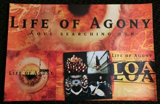 Life Of Agony Soul Searching Sun 24x36 Promo Poster 1997 Roadrunner