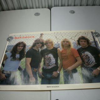 1981 Iron Maiden 108 Group Poster