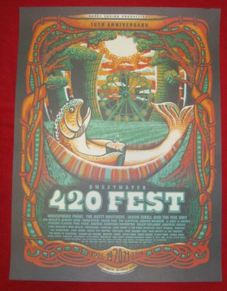 Sweetwater 420 Festival 2019 Event Poster Nm Widepsread Avett Bros Les Claypool