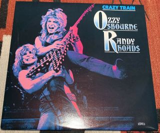 Ozzy Osbourne / Randy Rhoads - Crazy Train 12 " Vinyl - Uk 1987 Epic