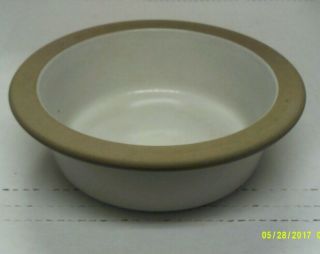 Edith Heath Ceramics 7 & 1/4 " Serving Diameter Bowl,  420,  Sandalwood Matte Rim