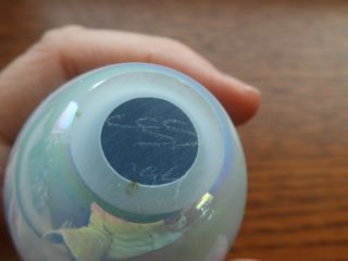 Vintage CSS Art Glass Sculpture Glass Egg Shaped Paperweight Opalescent SS3 6
