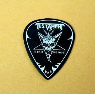 Testament // Eric Peterson Tour Guitar Pick // Exodus Death Angel Slayer Anthrax