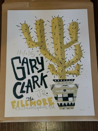 Gary Clark Jr Tour 11/1/15 The Fillmore Posters Number 17 Of 100.  Rare