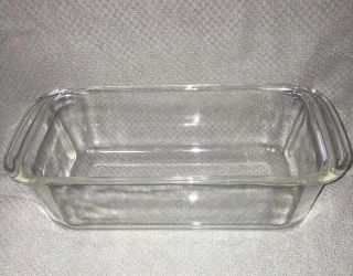 Pyrex 213 Clear Glass Bread Loaf Pan 8 - 1/2 X 4 - 1/2 X 2 - 1/2 Ovenware [s7895]