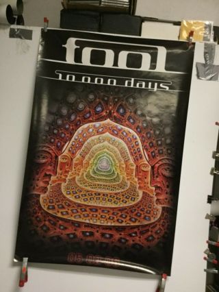 Tool “10,  000 Days”.  Promo Poster 24” X 36”