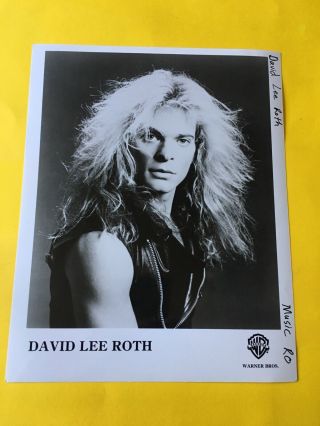 David Lee Roth Press Photo 8x10,  (van Halen) Wb Records.