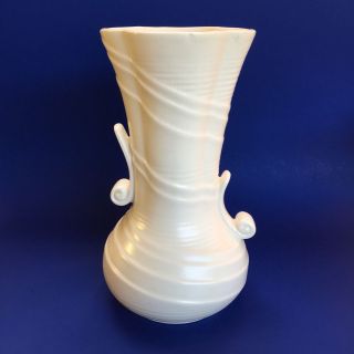 Large 10.  5 " Sylvac Ivory Art Deco English Pottery Vase Vintage England