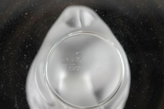 VTG LALIQUE France Art Glass Crystal CYGNE Swan Center Ring Trinket Dish NR RGH 6