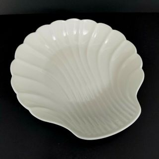 Vintage Limoges Clam Shell Seafood 10 " Serving Dish Bowl White Porcelain 2 Avail