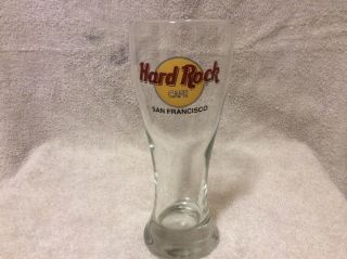 Euc Hard Rock Cafe Pilsner Style Beer Glass - San Francisco