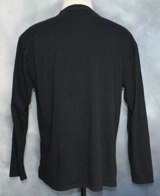 Hard Rock Cafe Barcelona Spain Black Cotton Long Sleeve T Shirt Men ' s Size XL 3