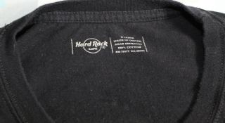 Hard Rock Cafe Barcelona Spain Black Cotton Long Sleeve T Shirt Men ' s Size XL 4