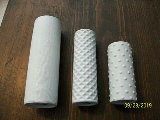 Set Of Three Cb2 White Ceramic Vases Great Gift Looks 3 Different Textures
