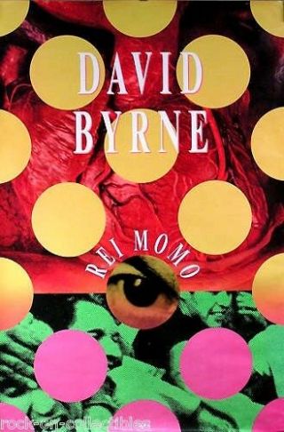 Talking Heads David Byrne 1989 Rei Momo Promo Poster