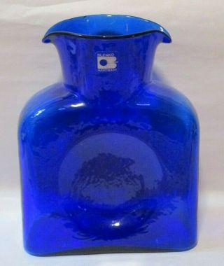 Blenko Glass Cobalt Water Bottle 384